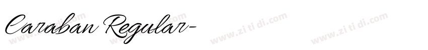 Caraban Regular字体转换